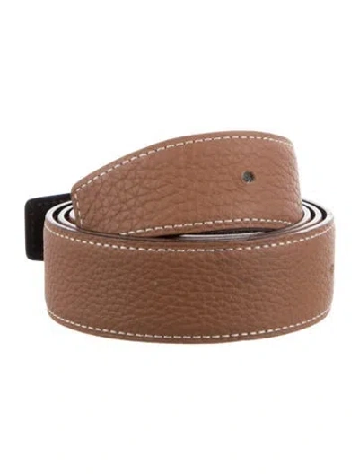 Pre-owned Hermes Reversible 32 Mm Belt Strap Belt Strap In Multi