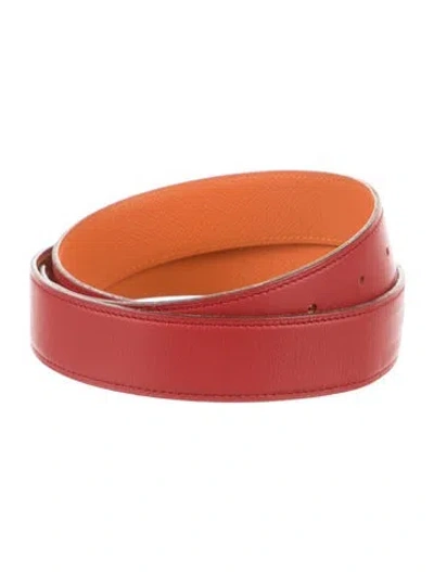 Pre-owned Hermes Reversible 32 Mm Belt Strap Belt Strap In Multi