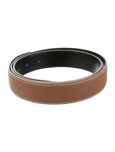 Pre-owned Hermes Reversible 32 Mm Belt Strap Belt Strap In Multi