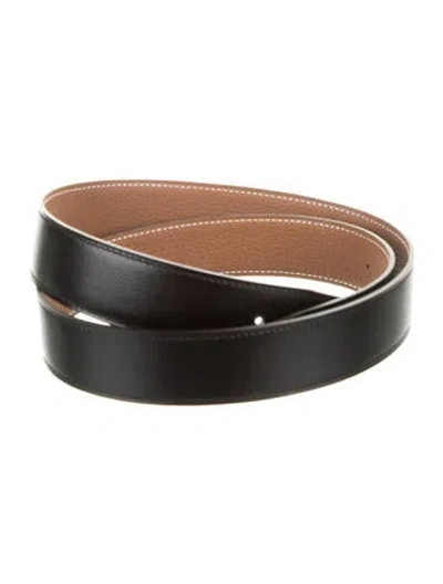 Pre-owned Hermes Reversible 32 Mm Belt Strap Belt Strap In Multi
