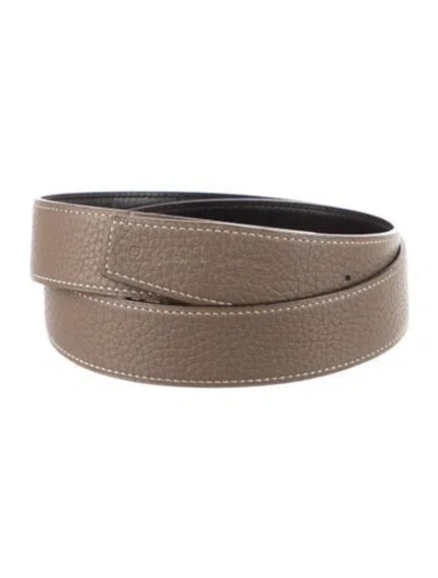 Pre-owned Hermes Reversible 32 Mm Belt Strap Belt Strap In Multi