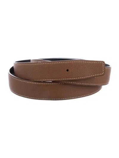 Pre-owned Hermes Reversible 32 Mm Belt Strap Belt Strap In Multi