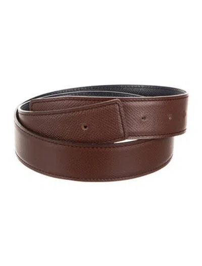 Pre-owned Hermes Reversible 32 Mm Belt Strap Belt Strap In Multi