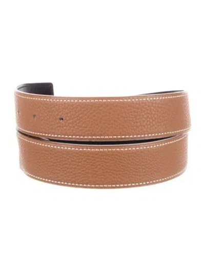 Pre-owned Hermes Reversible 32 Mm Belt Strap Belt Strap In Multi
