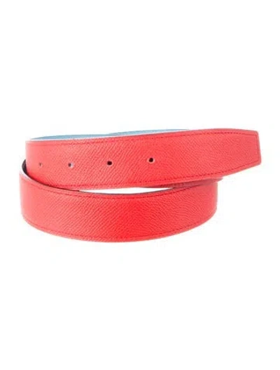 Pre-owned Hermes Reversible 32 Mm Belt Strap Belt Strap In Multi