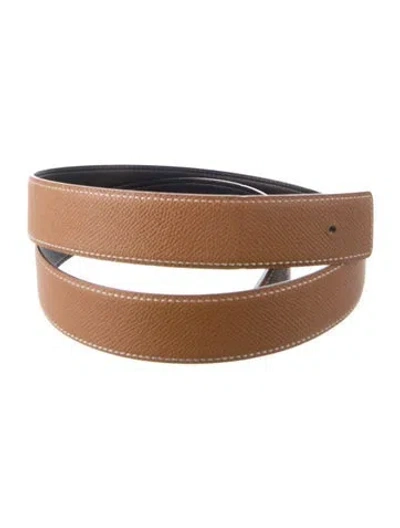 Pre-owned Hermes Reversible 32 Mm Belt Strap Belt Strap In Multi