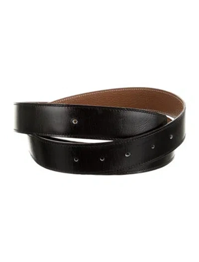 Pre-owned Hermes Reversible 32 Mm Belt Strap Belt Strap In Multi