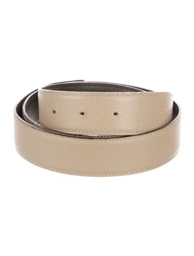 Pre-owned Hermes Reversible 32 Mm Belt Strap Belt Strap In Multi