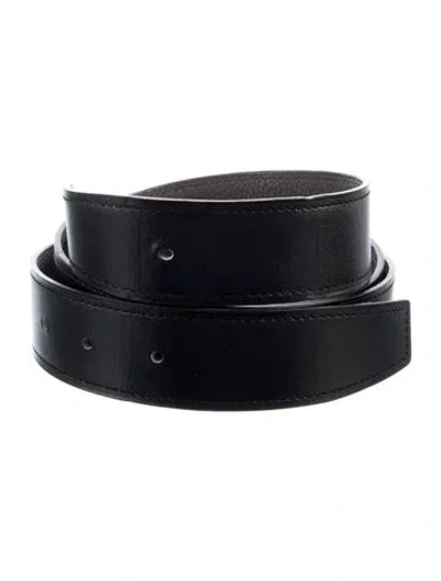 Pre-owned Hermes Reversible 32 Mm Belt Strap In Multi
