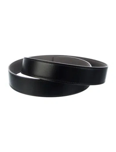 Pre-owned Hermes Reversible 32 Mm Collier De Chien Belt Kit In Black