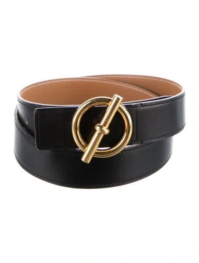 Pre-owned Hermes Reversible 32 Mm Glenan Belt Kit