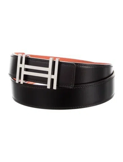 Pre-owned Hermes Reversible 32 Mm H Au Carré Belt Kit In Multi