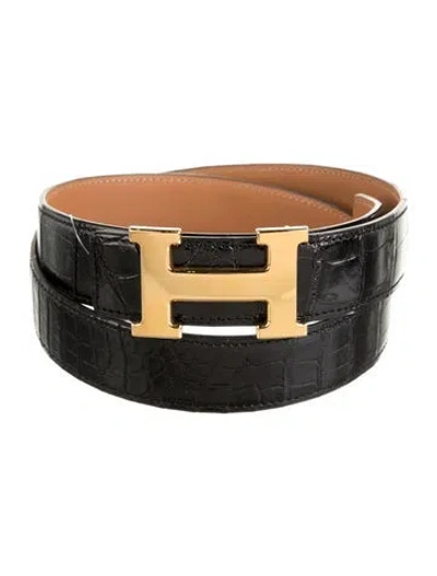 Pre-owned Hermes Reversible 32 Mm H Belt Kit