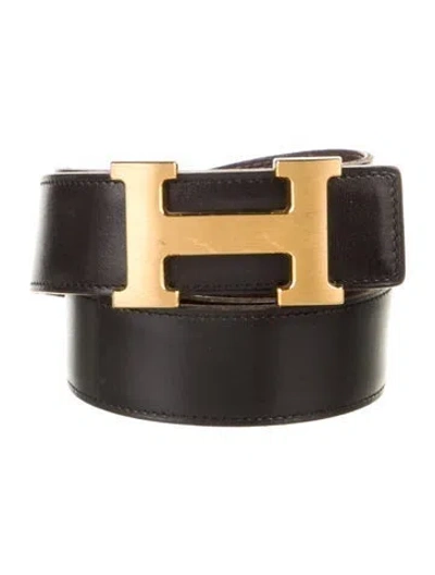 Pre-owned Hermes Reversible 32 Mm H Belt Kit In Multi