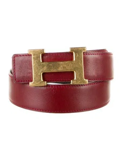 Pre-owned Hermes Reversible 32 Mm H Belt Kit In Multi