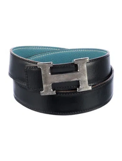 Pre-owned Hermes Reversible 32 Mm H Belt Kit In Multi