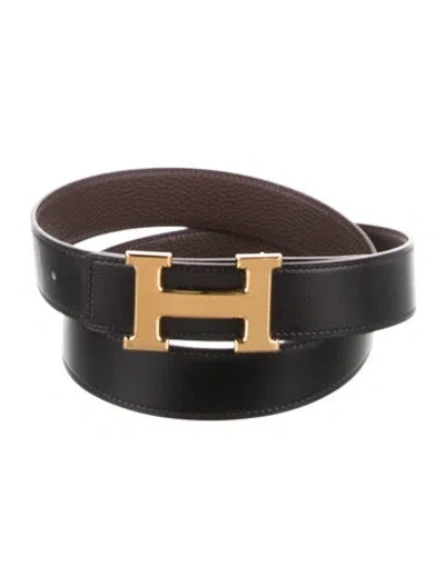 Pre-owned Hermes Reversible 32 Mm H Belt Kit In Multi