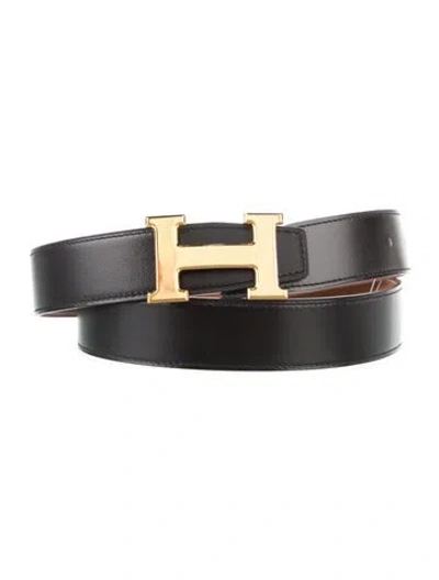 Pre-owned Hermes Reversible 32 Mm H Belt Kit In Multi