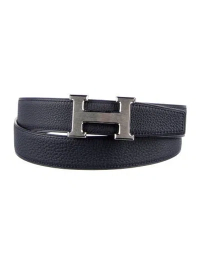 Pre-owned Hermes Reversible 32 Mm H Belt Kit In Multi