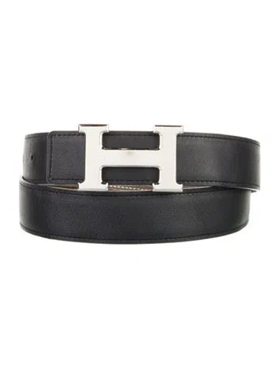 Pre-owned Hermes Reversible 32 Mm H Belt Kit In Multi
