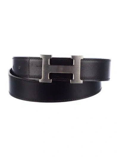 Pre-owned Hermes Reversible 32 Mm H Belt Kit In Multi