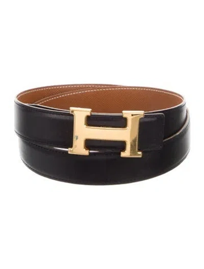 Pre-owned Hermes Reversible 32 Mm H Belt Kit In Multi