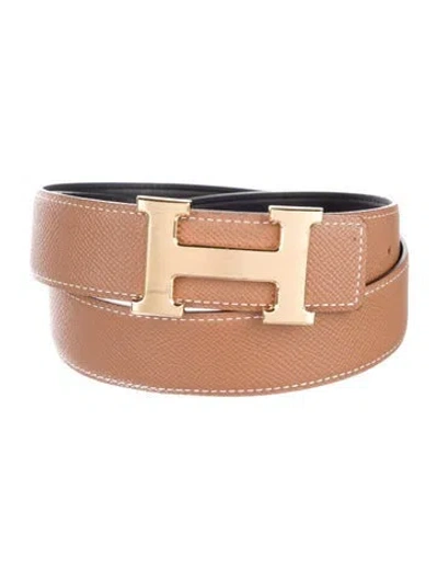 Pre-owned Hermes Reversible 32 Mm H Belt Kit In Multi