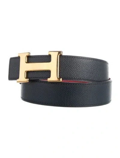 Pre-owned Hermes Reversible 32 Mm H Belt Kit In Multi