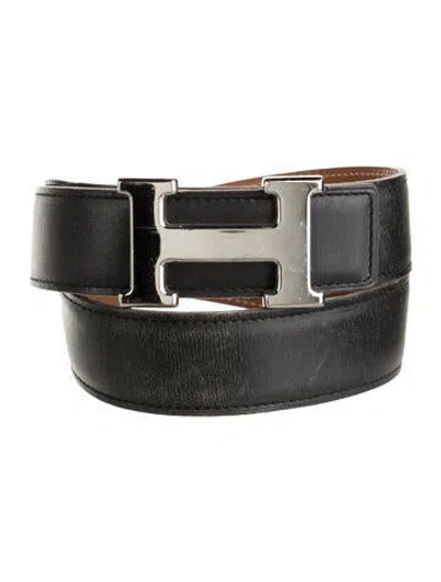 Pre-owned Hermes Reversible 32 Mm H Belt Kit In Multi