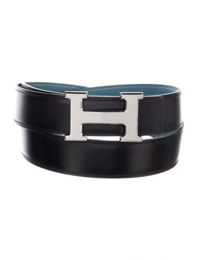 Pre-owned Hermes Reversible 32 Mm H Belt Kit In Multi