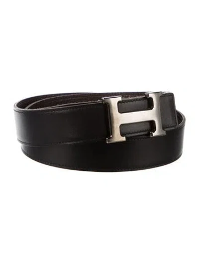 Pre-owned Hermes Reversible 32 Mm H Belt Kit In Multi