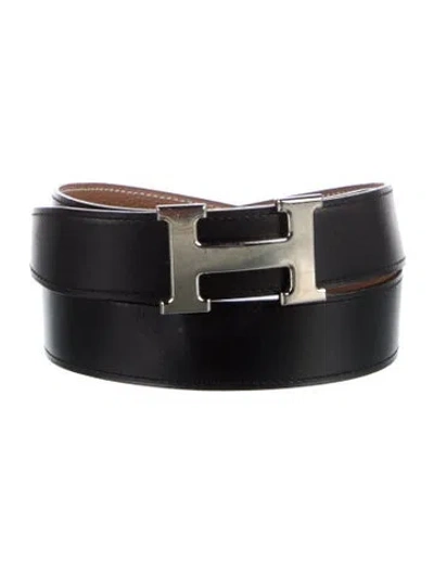 Pre-owned Hermes Reversible 32 Mm H Belt Kit In Multi