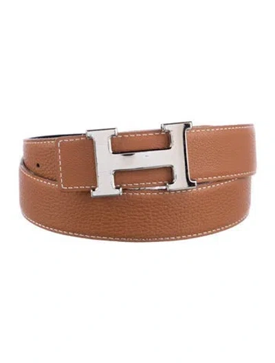 Pre-owned Hermes Reversible 32 Mm H Belt Kit In Multi