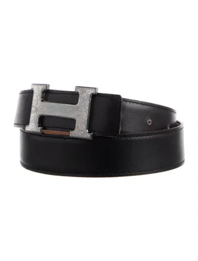 Pre-owned Hermes Reversible 32 Mm H Belt Kit In Multi