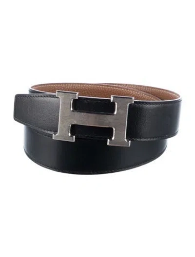 Pre-owned Hermes Reversible 32 Mm H Belt Kit In Multi
