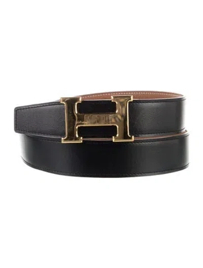 Pre-owned Hermes Reversible 32 Mm H Belt Kit In Multi