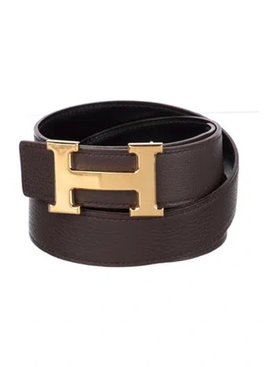 Pre-owned Hermes Reversible 32 Mm H Belt Kit In Multi