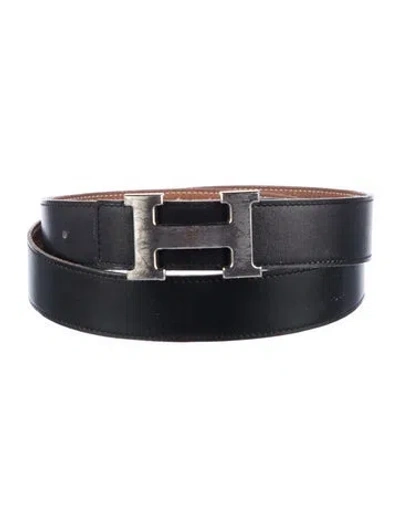 Pre-owned Hermes Reversible 32 Mm H Belt Kit In Multi