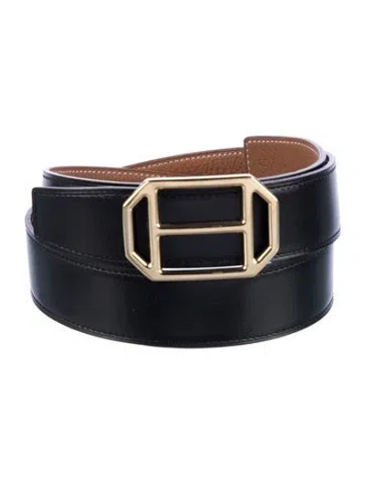 Pre-owned Hermes Reversible 32 Mm H Belt Kit In Multi