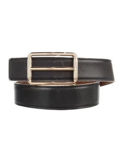Pre-owned Hermes Reversible 32 Mm H Belt Kit In Multi