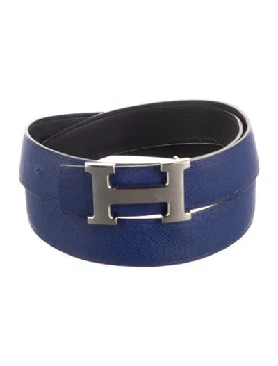 Pre-owned Hermes Reversible 32 Mm H Belt Kit In Multi