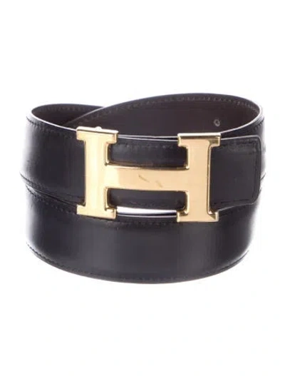 Pre-owned Hermes Reversible 32 Mm H Belt Kit In Multi