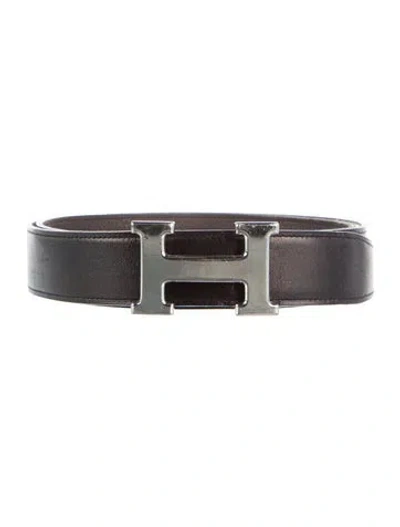 Pre-owned Hermes Reversible 32 Mm H Belt Kit In Multi