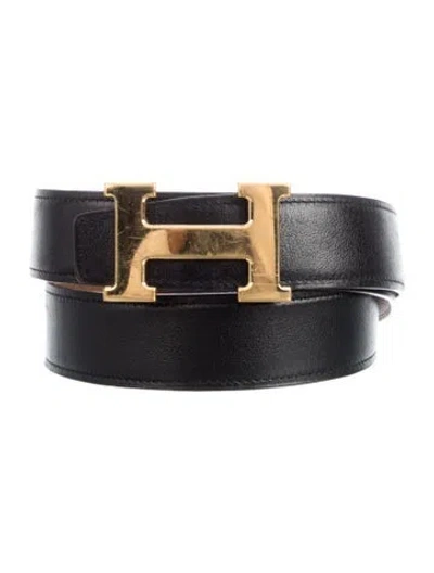 Pre-owned Hermes Reversible 32 Mm H Belt Kit In Multi