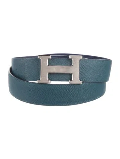 Pre-owned Hermes Reversible 32 Mm H Belt Kit In Multi