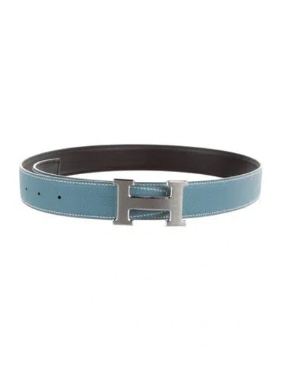 Pre-owned Hermes Reversible 32 Mm H Belt Kit In Multi