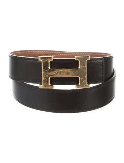 Pre-owned Hermes Reversible 32 Mm H Belt Kit In Multi