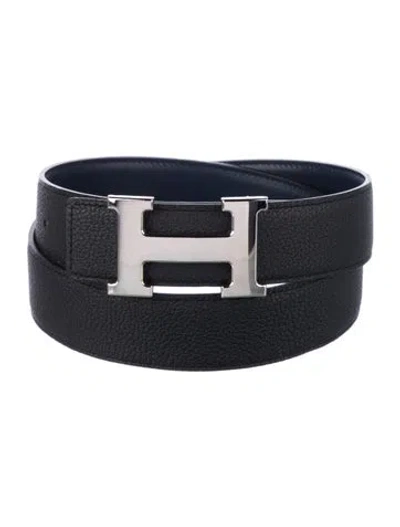 Pre-owned Hermes Reversible 32 Mm H Belt Kit In Multi