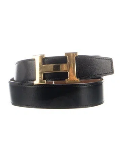 Pre-owned Hermes Reversible 32 Mm H Belt Kit In Multi