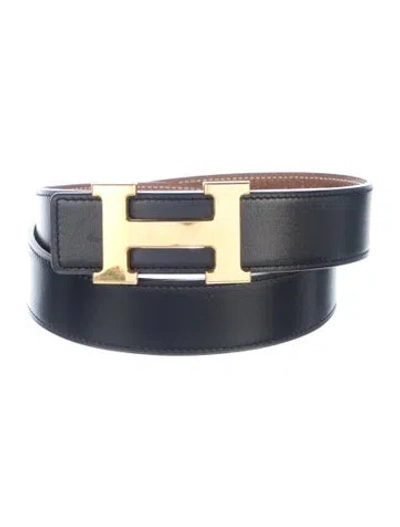 Pre-owned Hermes Reversible 32 Mm H Belt Kit In Multi
